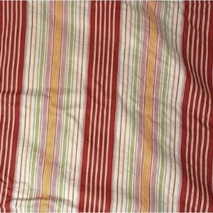 Pottery Barn Libby Red Stripe Pillow Sham Standard CottageCore Farmhouse Coastal